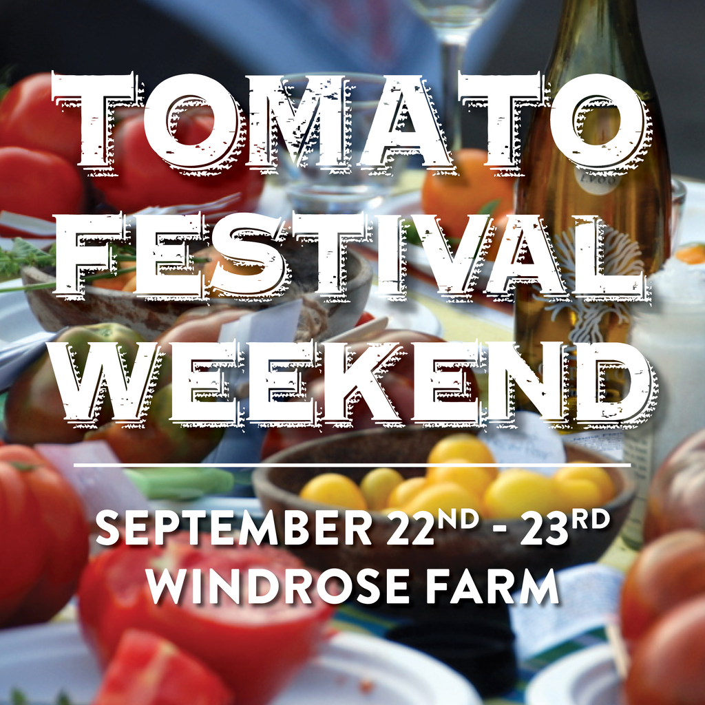 Windrose Farm Celebrates 25 years at this year's Heirloom Tomato Fest!